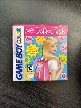 Vintage Barbie Fashion Pack Game for GameBoy Color
